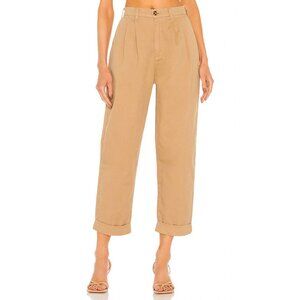 Pistola Kellin Pleated Khaki Trouser Size 27 | Revolve Favorite | Modern Fit